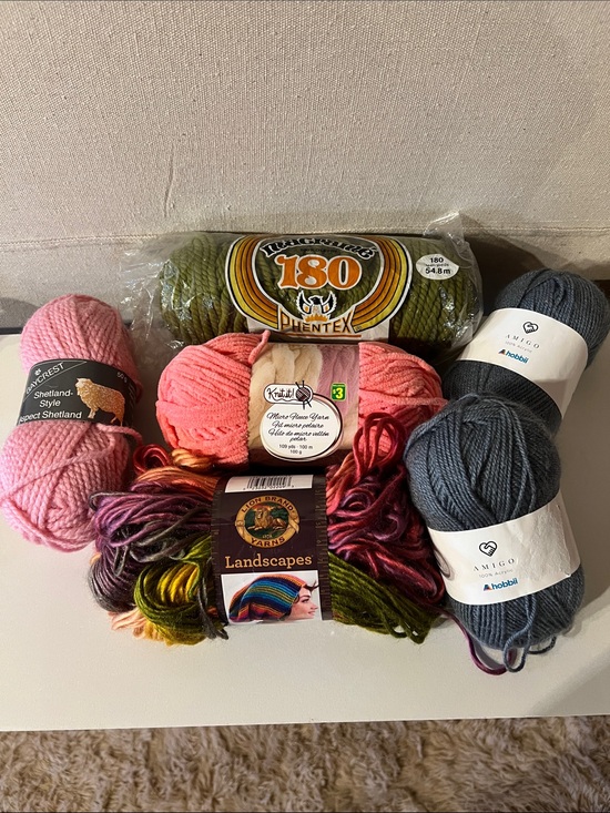 Various Other - Mixed Yarn Lot (Crochet & Knitting) x6 skeins 🆕